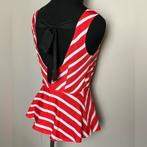 Vintage, orange, white, and black shirt
